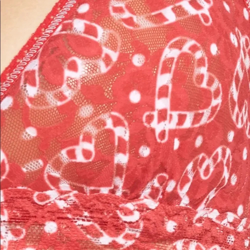HANKY PANKY I Heart Peppermint Bralette, NWT, M - Picture 3 of 10